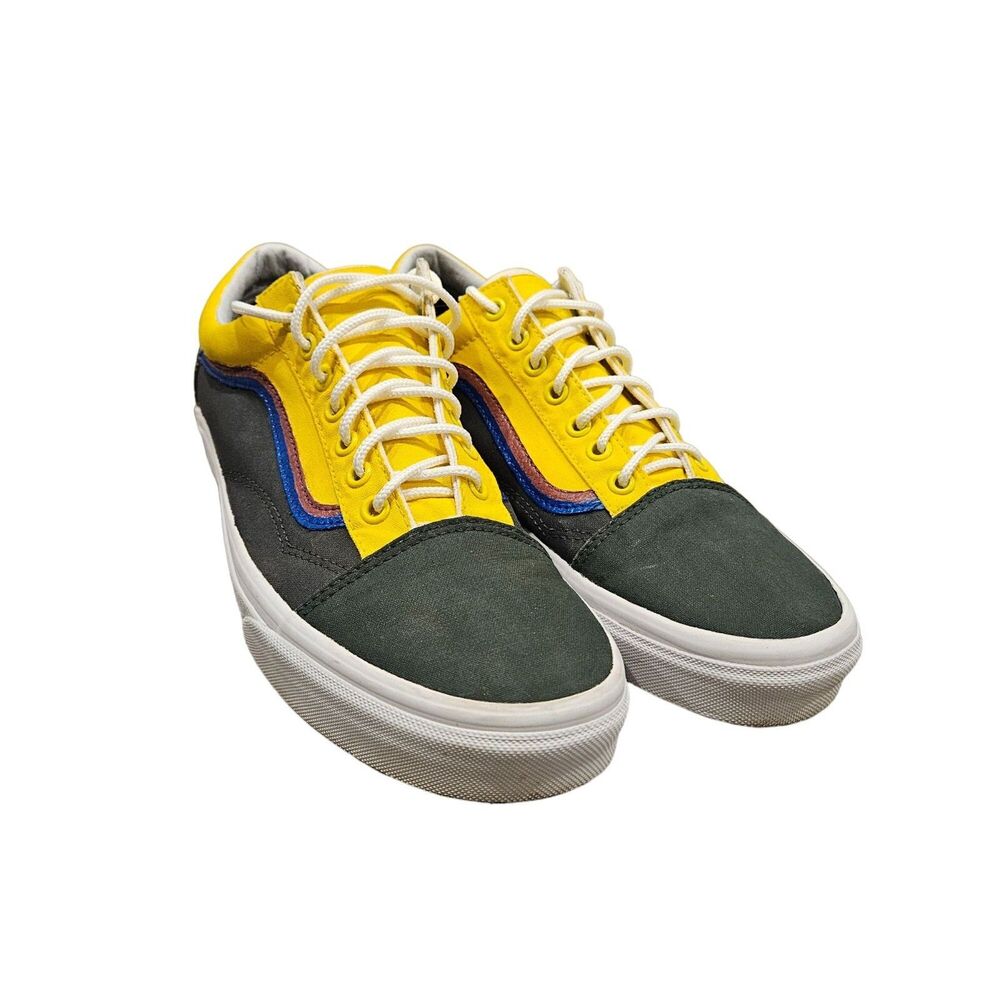 Vans Off The Wall Men's Size 10.5 Canvas Flame Print Skateboard Sneakers Shoes